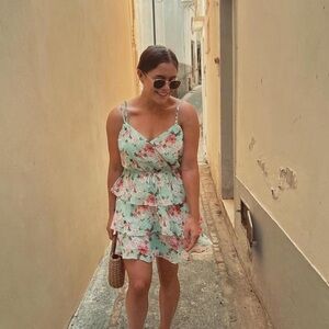 Trixxi Pastel Floral Dress